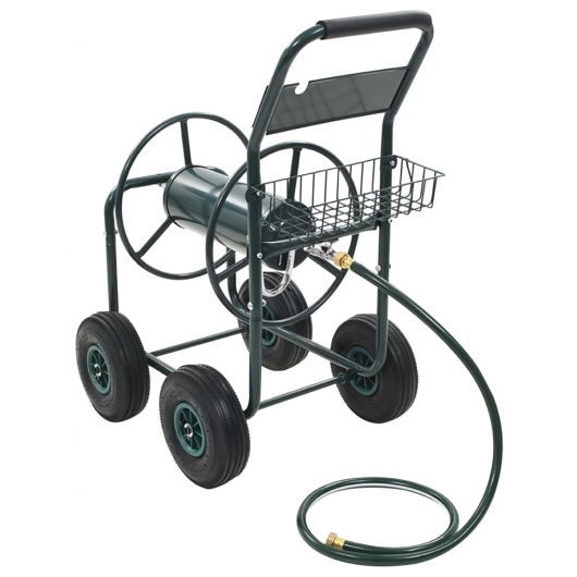 Gartenschlauchwagen mit 1/2 Schlauchanschluss 75 m Stahl