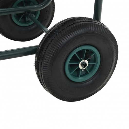 Gartenschlauchwagen mit 1/2 Schlauchanschluss 75 m Stahl