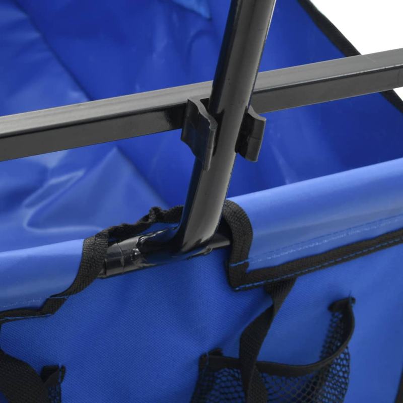 Klappbarer Handwagen Stahl Blau