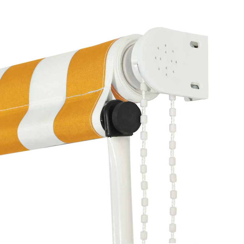 Einziehbare Markise 200×150 cm Gelb und Weiß