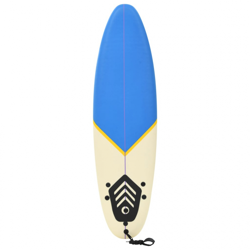 Surfbrett 170 cm Blau und Creme