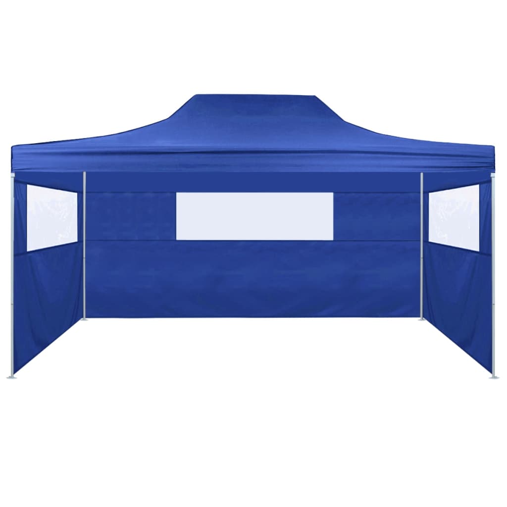 Faltzelt mit 3 Seitenteilen 3x4,5 m Blau