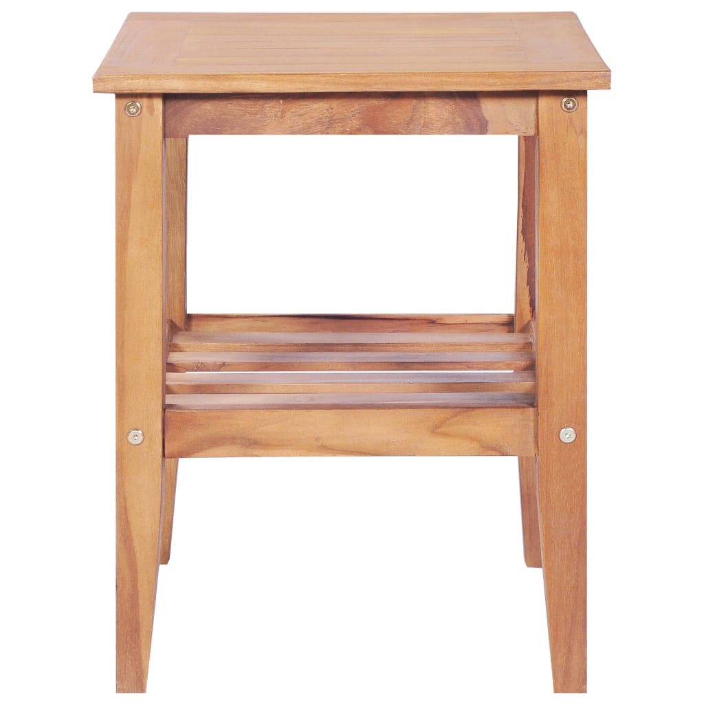 Couchtisch 40x40x50 cm Quadratisch Massivholz Teak
