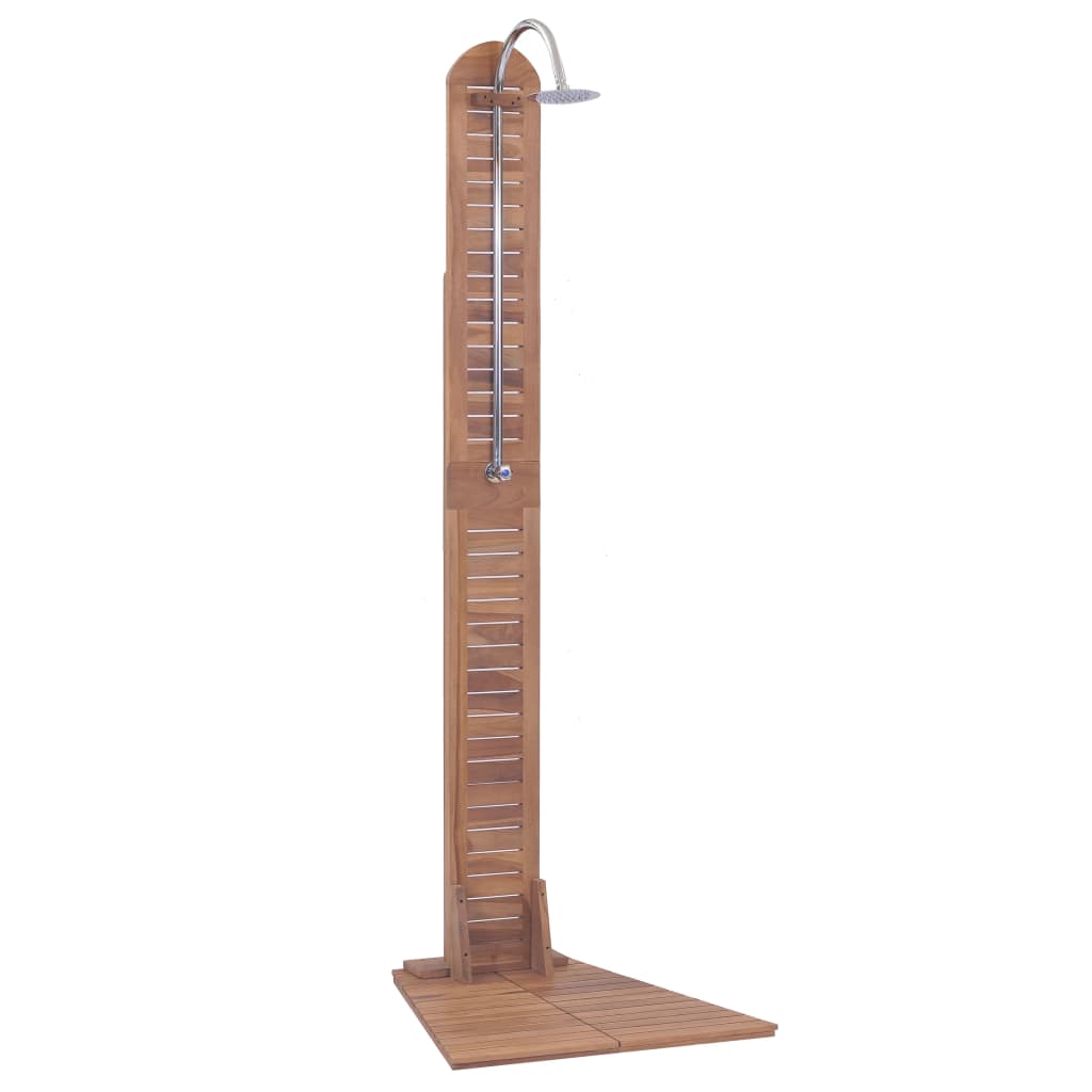 Gartendusche Massivholz Teak 70x75x204 cm