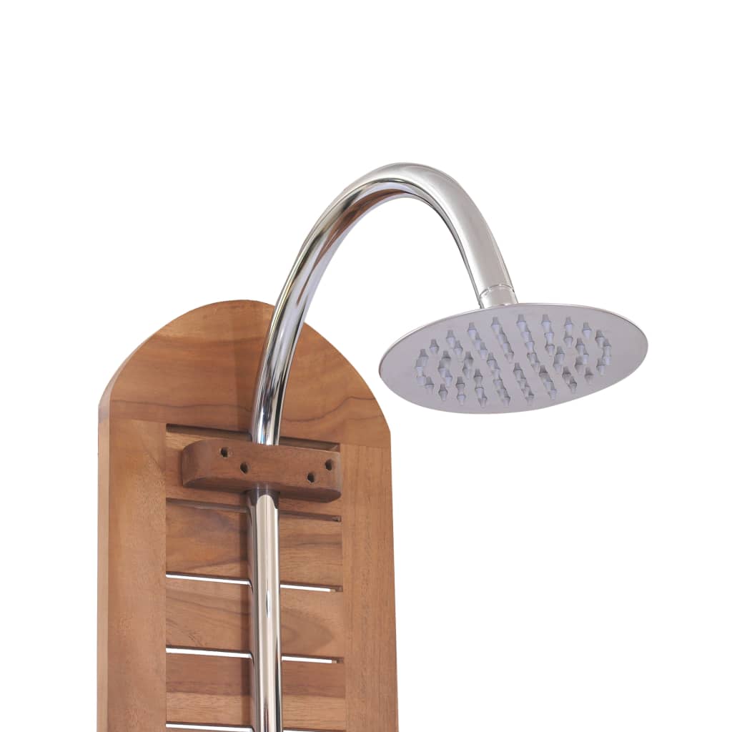 Gartendusche Massivholz Teak 70x75x204 cm