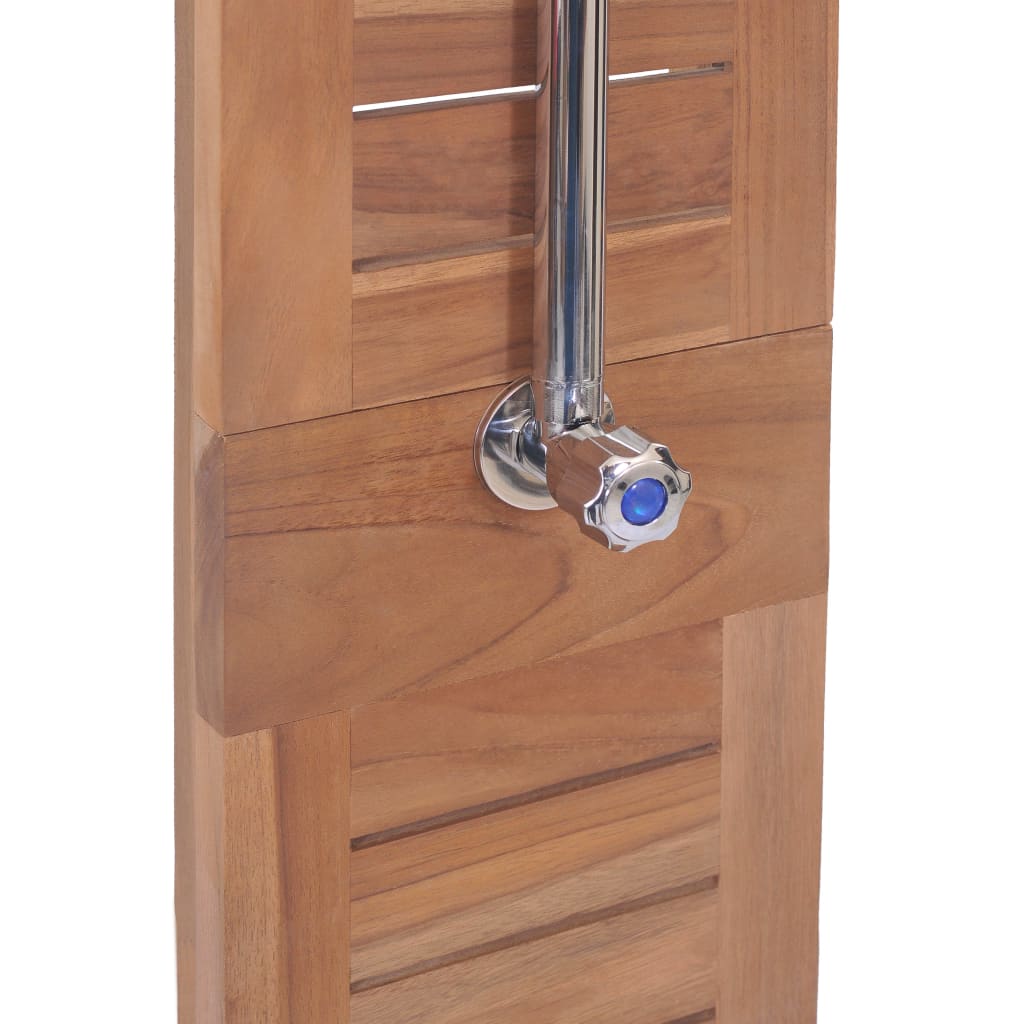 Gartendusche Massivholz Teak 70x75x204 cm