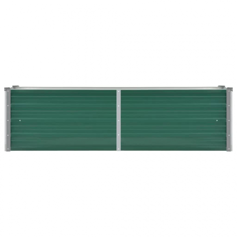 Garten-Hochbeet Verzinkter Stahl 160x40x45 cm Grün