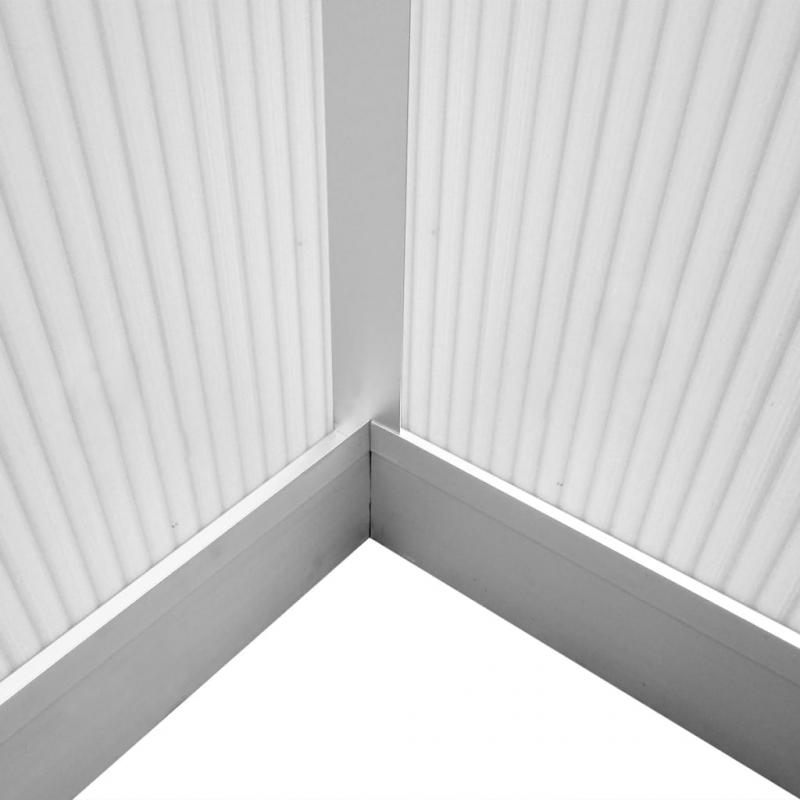 Gewächshaus Aluminium 481x250x195 cm 23,44 m³