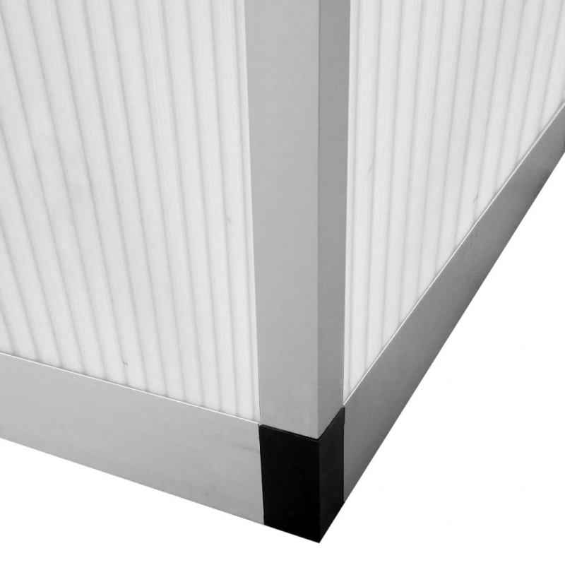 Gewächshaus Aluminium 481x250x195 cm 23,44 m³