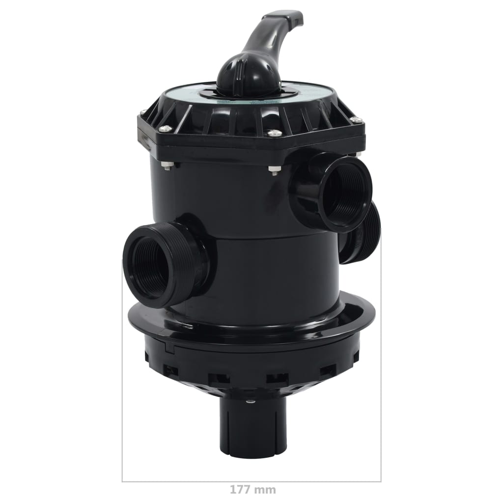 Mehrwegeventil für Sandfilter ABS 1,5  6-Wege