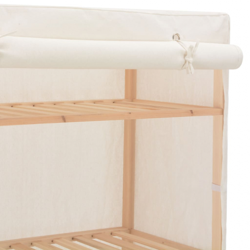 Kleiderschrank Weiß 79 x 40 x 170 cm Stoff