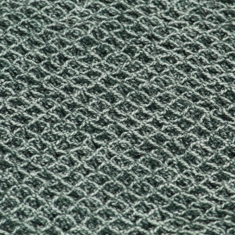 Überwurf Baumwolle 125x150 cm Dunkelgrün