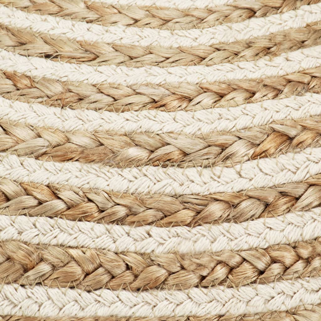 Handgefertigter Sitzpuff 45 x 30 cm Jute