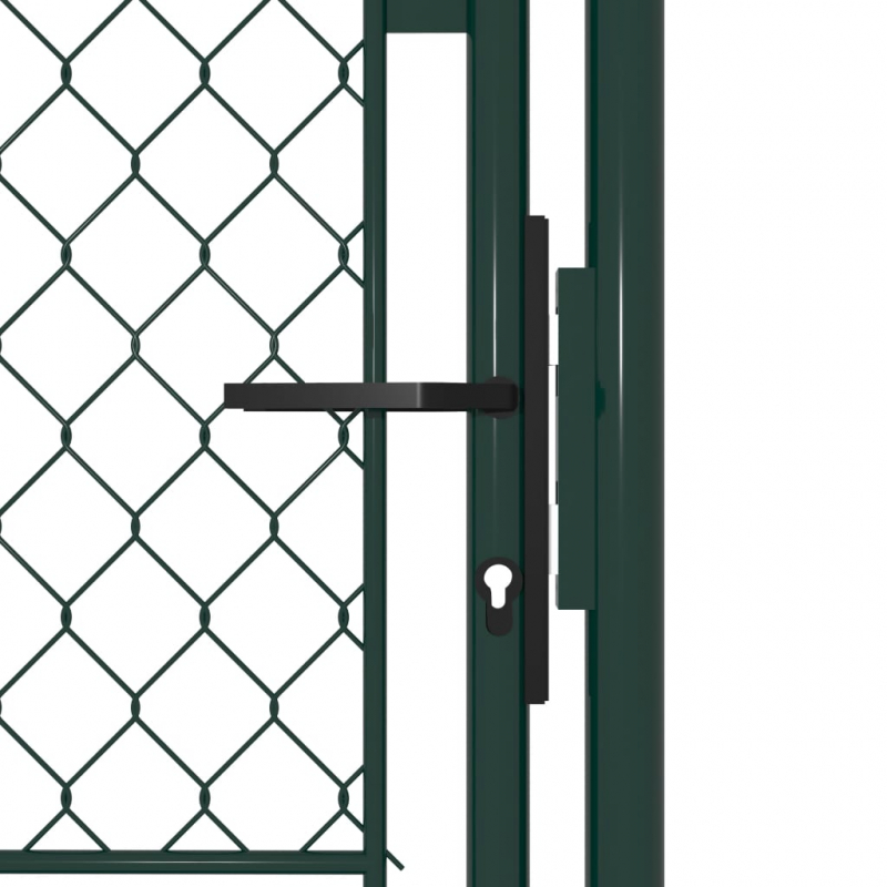 Gartentor Stahl 100×175 cm Grün