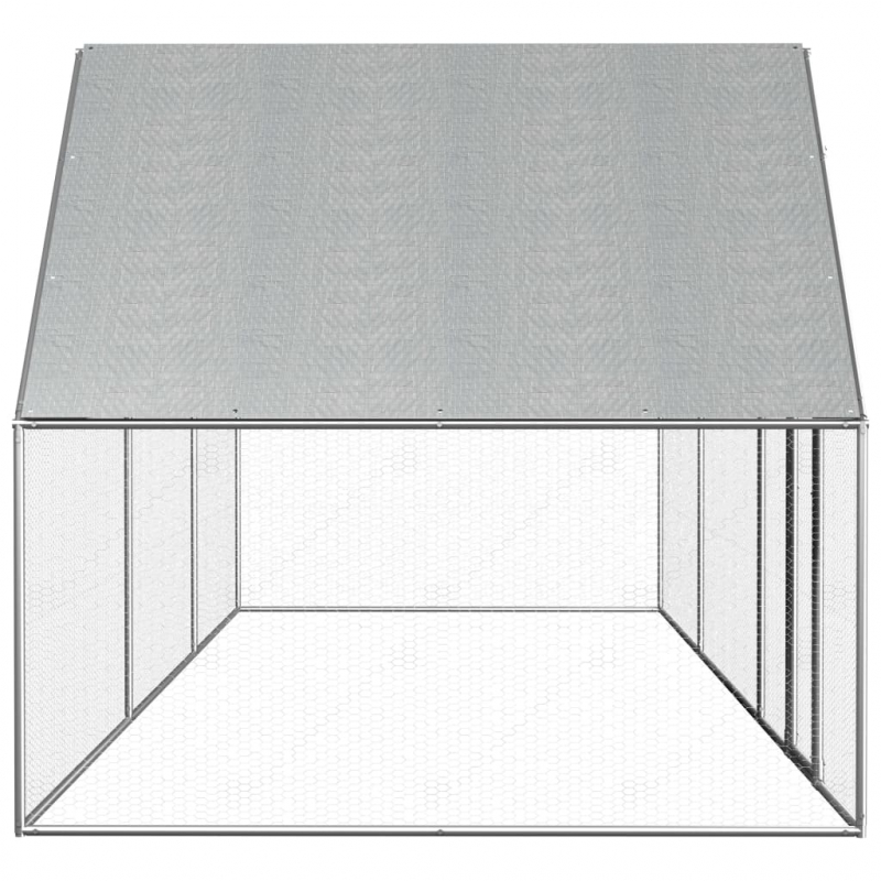 Hühnerstall 6x2x2 m Verzinkter Stahl