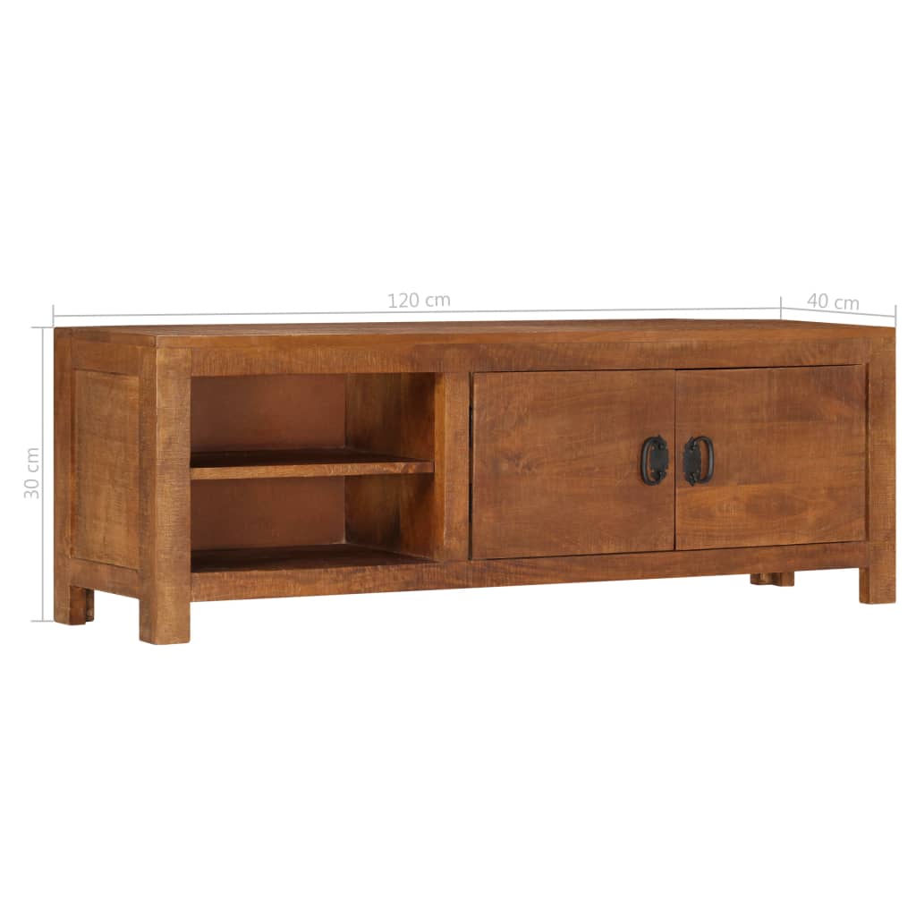 TV-Schrank 120x30x40 cm Massivholz Mango