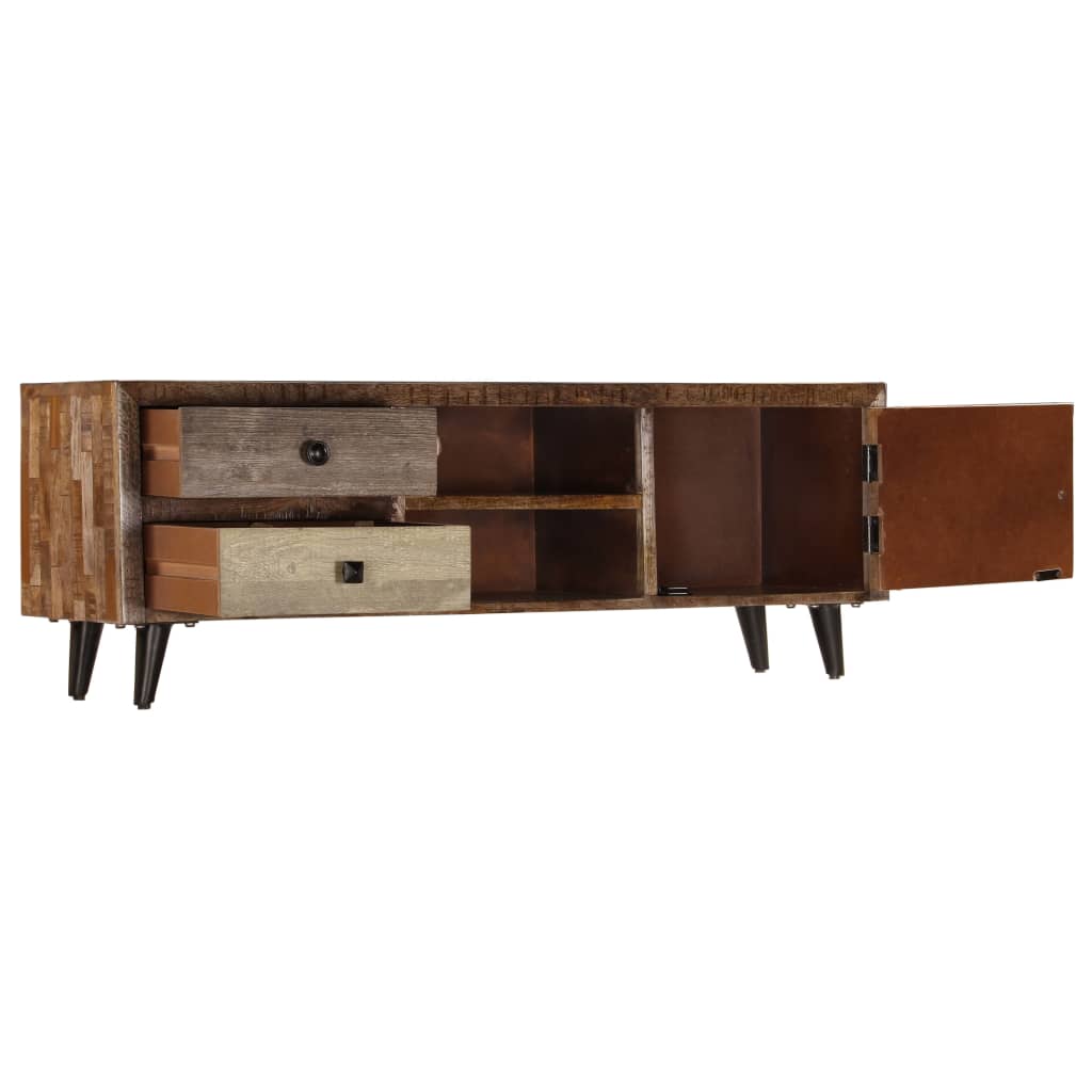 TV-Schrank 118x30x40 cm Massivholz Mango