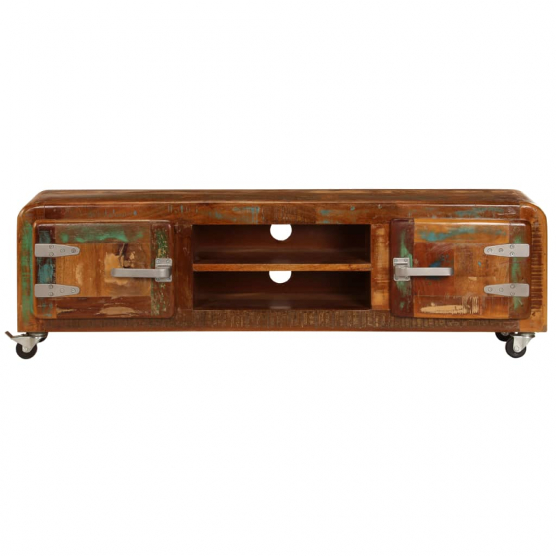 TV-Schrank 120x30x36 cm Altholz Massiv
