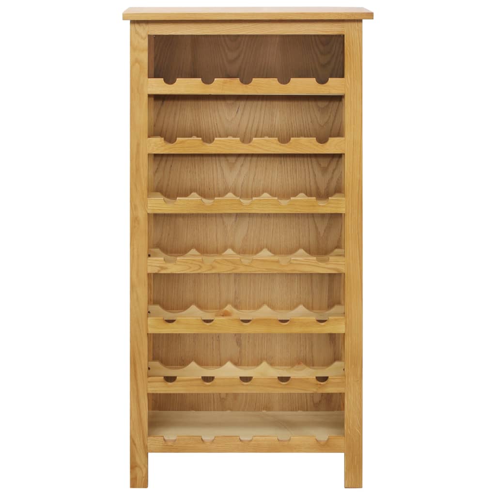 Weinschrank 56 x 32 x 110 cm Massivholz Eiche