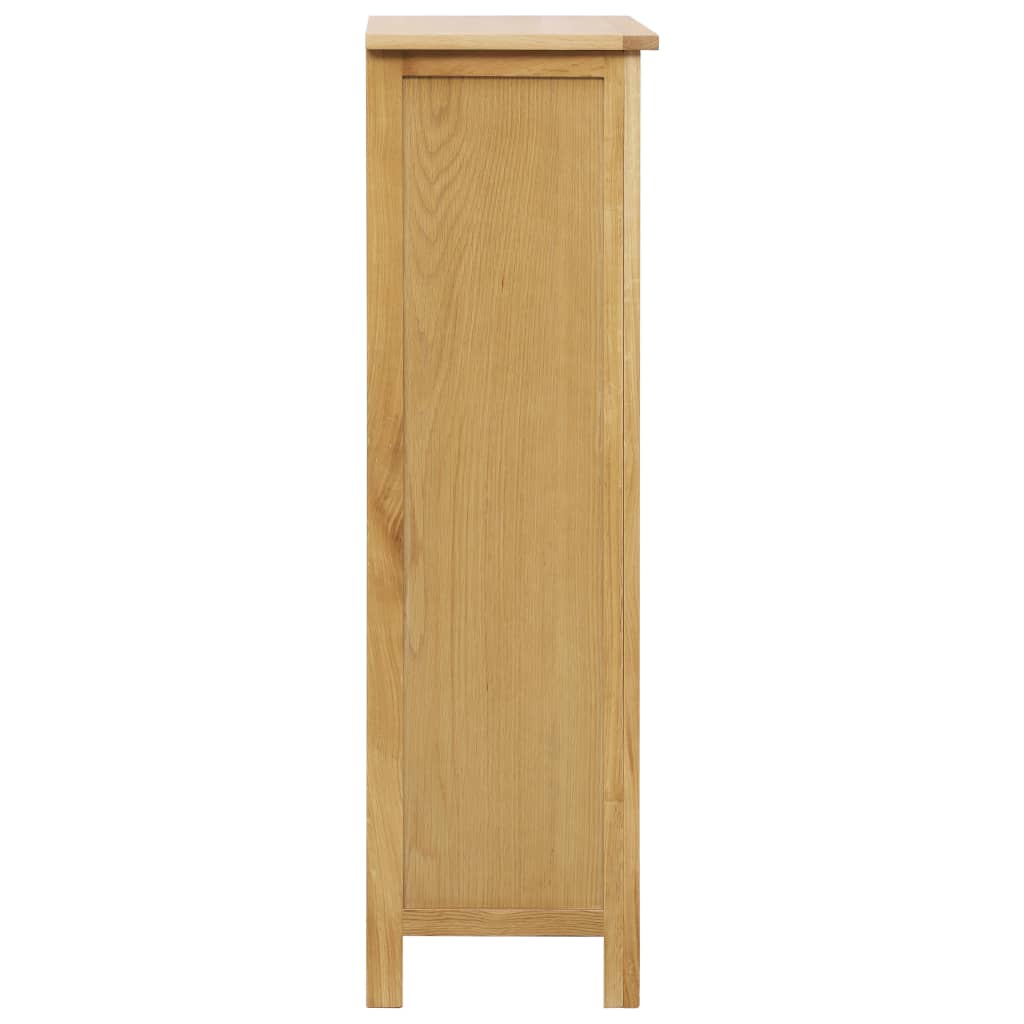 Weinschrank 56 x 32 x 110 cm Massivholz Eiche