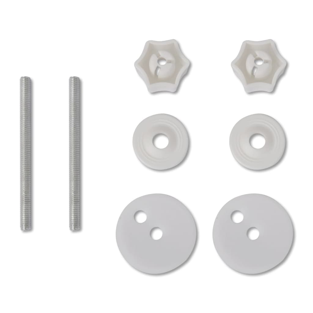 Toilettensitze 2 Stk. Deckel mit Absenkautomatik MDF Braun