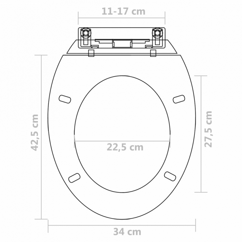 Toilettensitze mit Absenkautomatik 2 Stk. Kunststoff Weiß