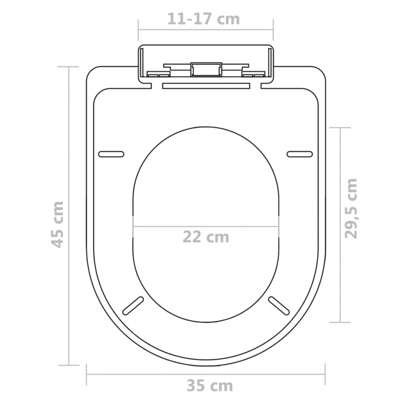 Toilettensitze mit Absenkautomatik 2 Stk. Kunststoff Weiß