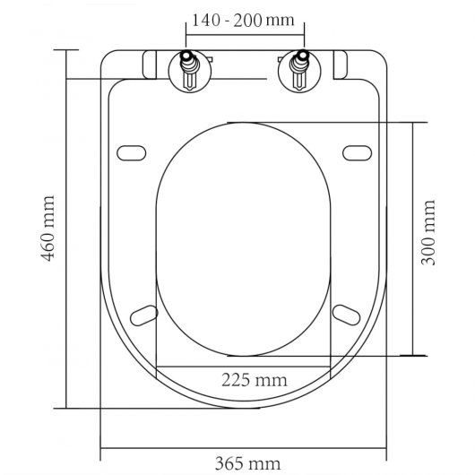 Toilettensitze mit Absenkautomatik 2 Stk. Kunststoff Weiß