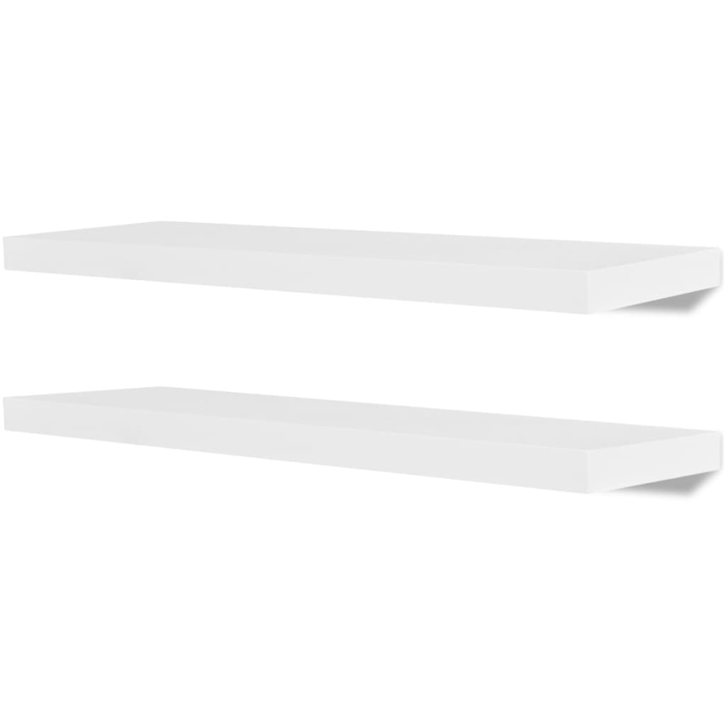 Wandregale 4 Stk. Weiß 80 cm