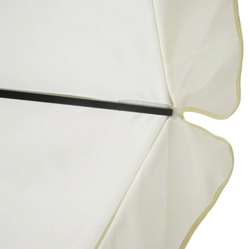Sonnenschirm Weiß Aluminium 500 cm