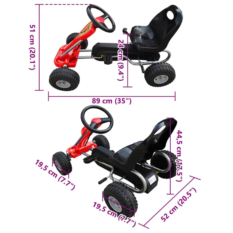 Pedal Go-Kart Rot