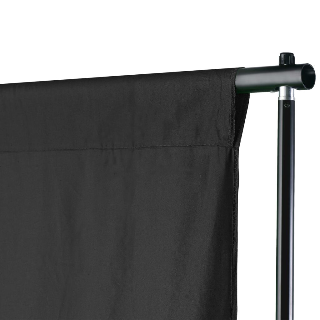 Fotohintergrund-System 500 x 300 cm Schwarz