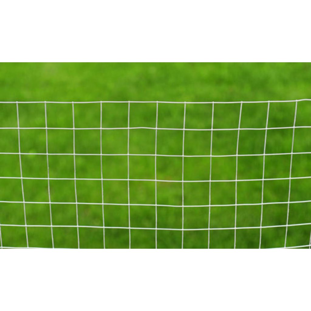 Maschendrahtzaun Verzinkter Stahl Quadratisch 1x25 m Silbern