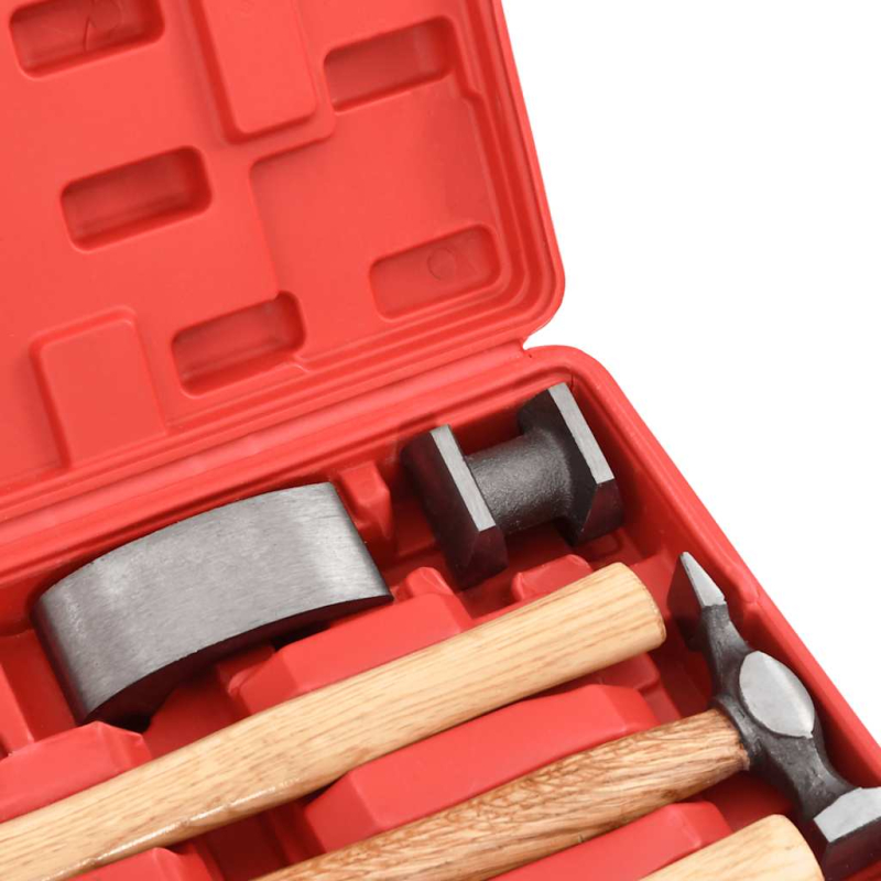 7-tlg. Karosserie-Ausbeulset Ausbeulhammer Dellen-Reparatur-Set