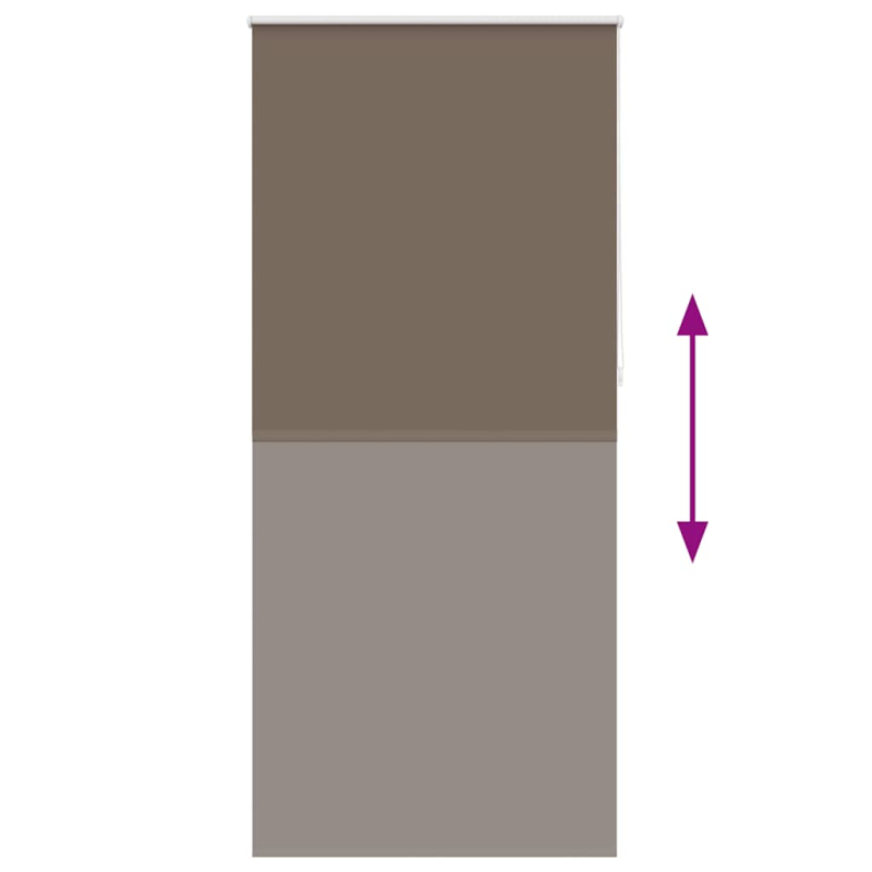 Verdunkelungsrollo 80 x 230 cm coffee