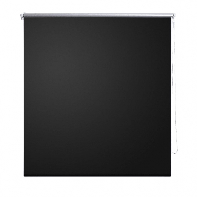 Verdunkelungsrollo 140 x 230 cm schwarz