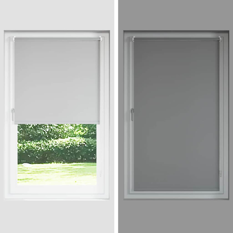 Verdunkelungsrollo 140 x 230 cm schwarz