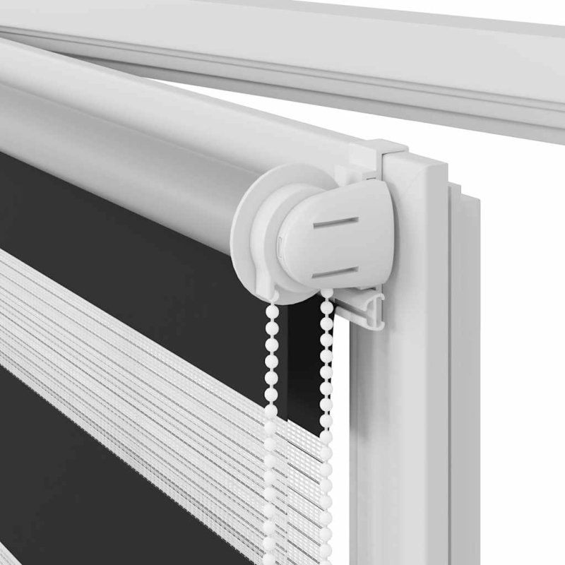 Doppelrollo 60 x 120 cm schwarz