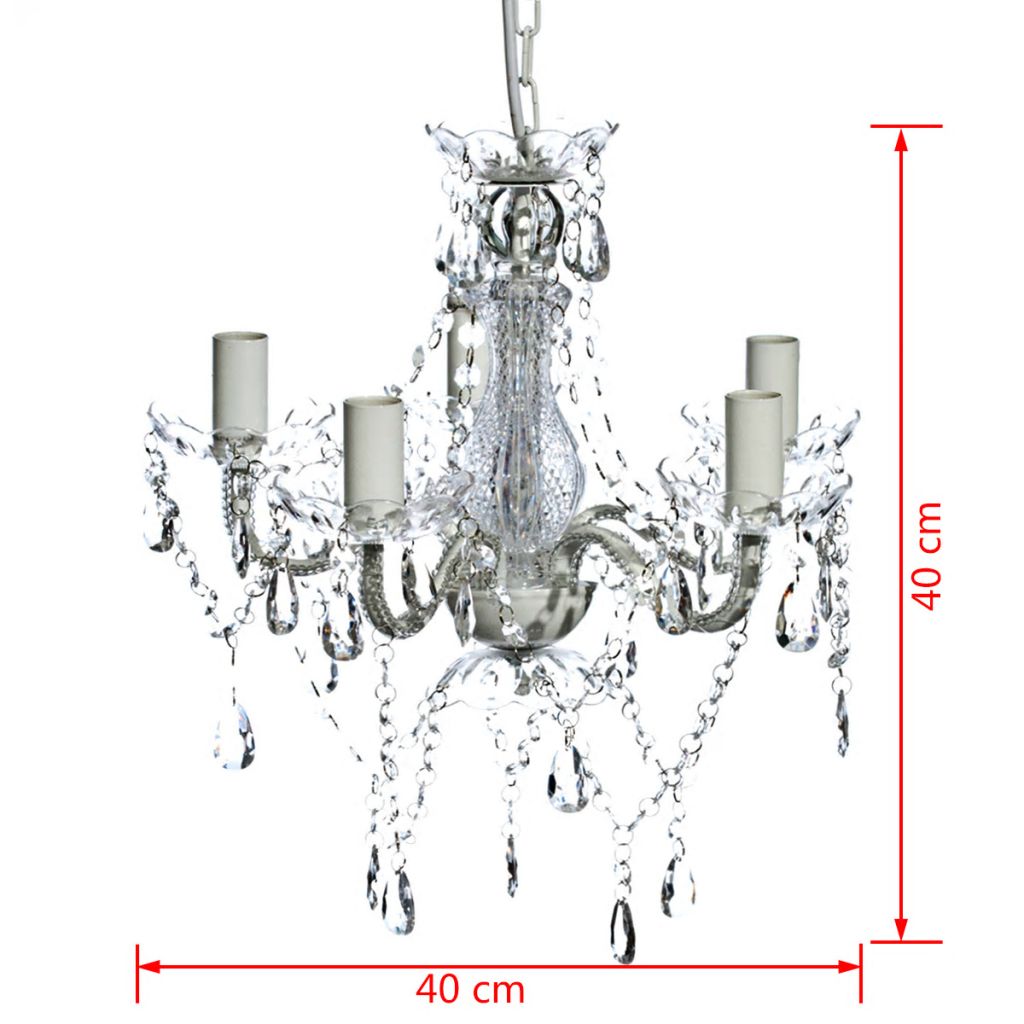 Kronleuchter 5-flammig Transparent