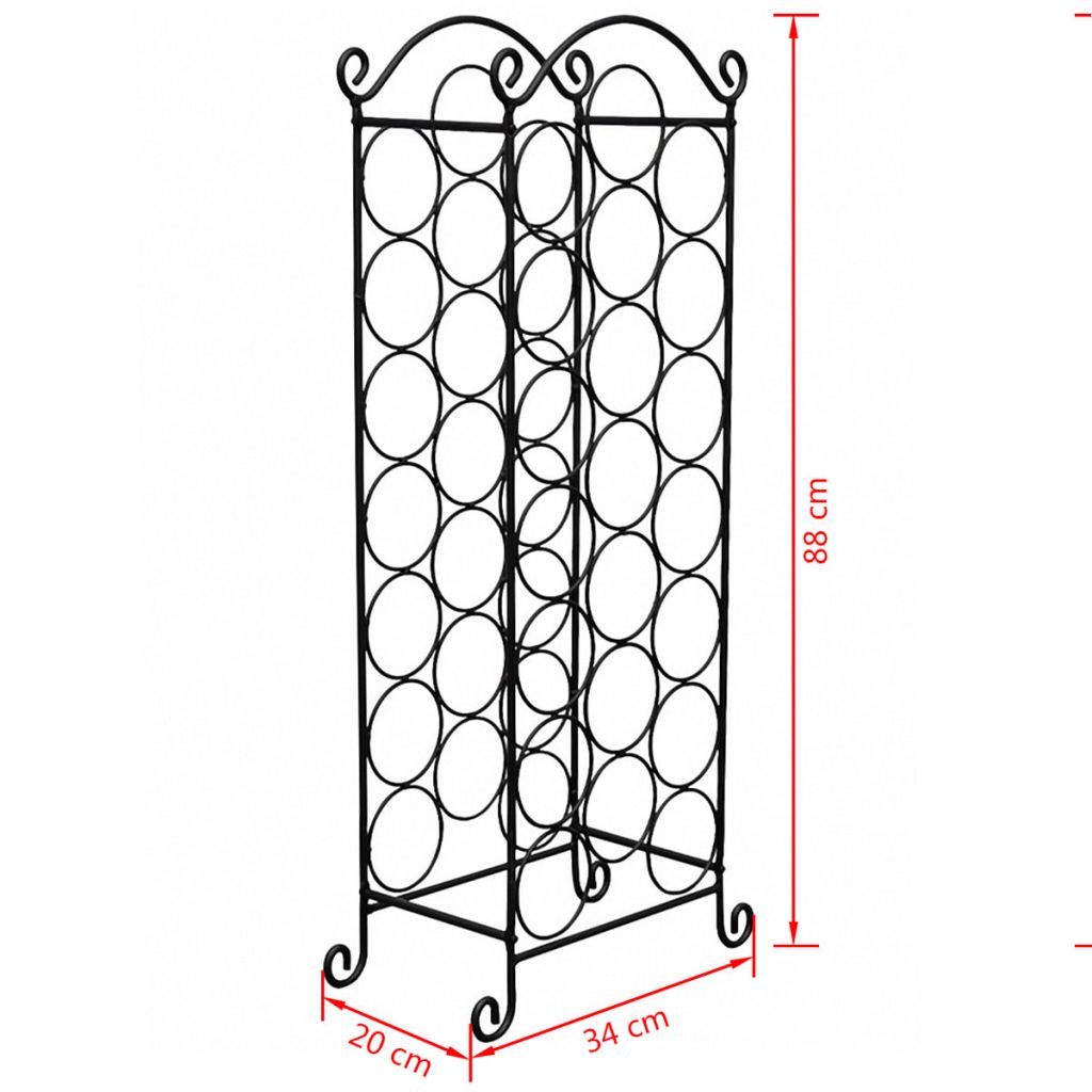 Flaschenregal für 21 Flaschen Metall