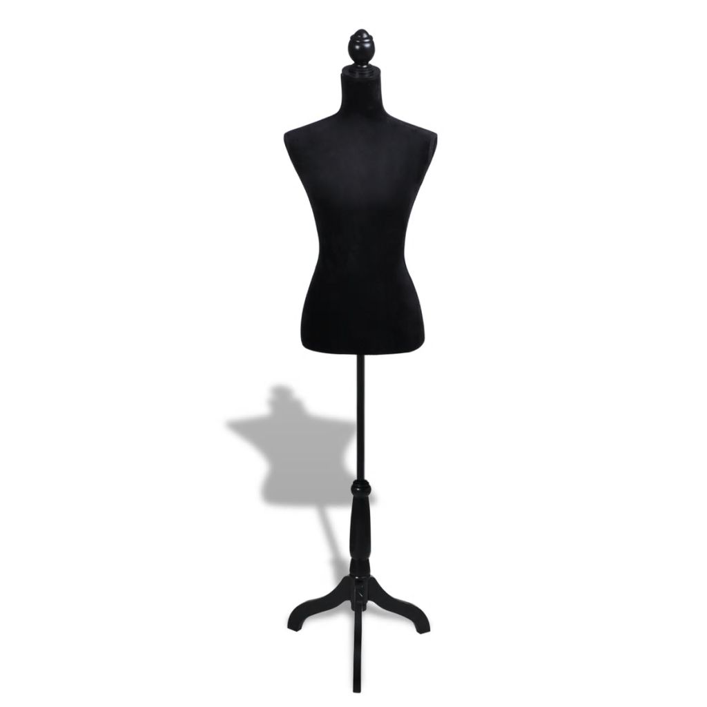 Damenbüste Schneiderpuppe Büste Torso Angezogen Mannequin Schwarz