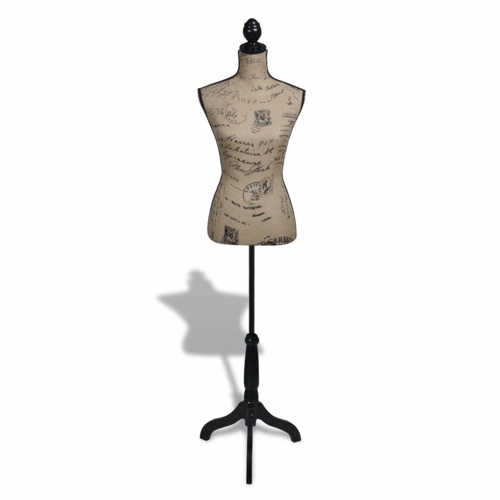 Damenbüste Schneiderpuppe Büste Torso Angezogen Mannequin Jute