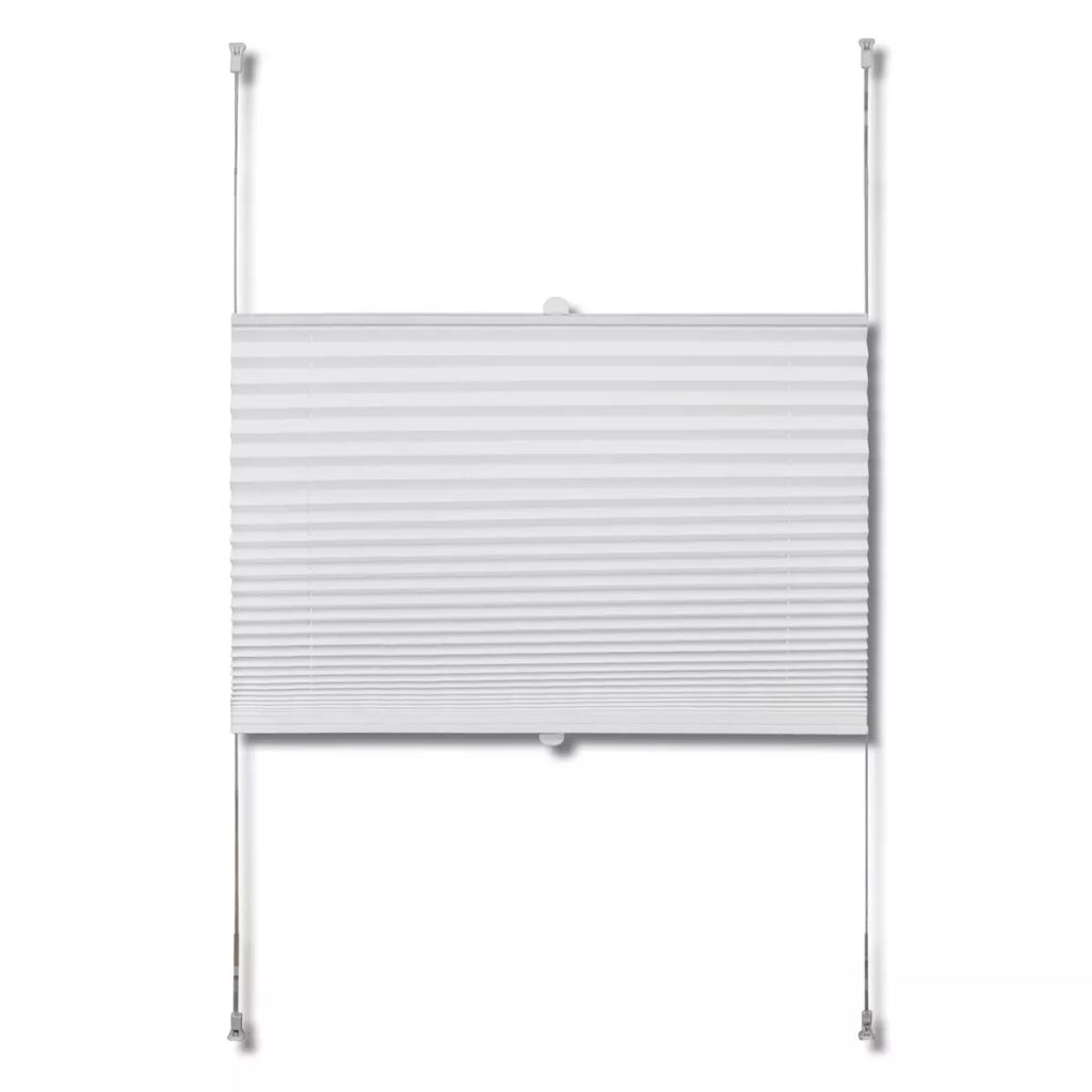 Plissee Faltrollo Rollo Plisseerollo 40x150cm Weiß
