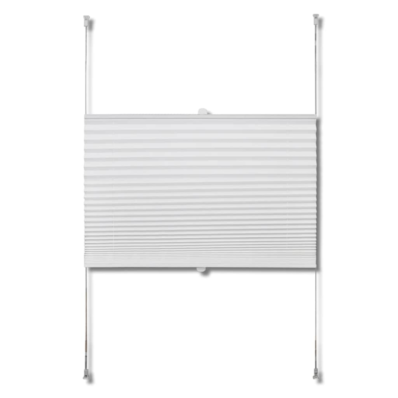 Plissee Faltrollo Rollo Plisseerollo 50x125cm Weiß