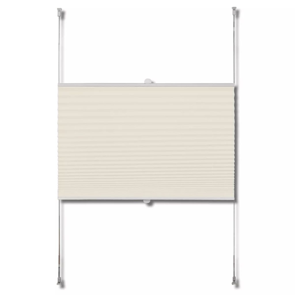 Plissee Faltrollo Rollo Plisseerollo 40x200cm Creme