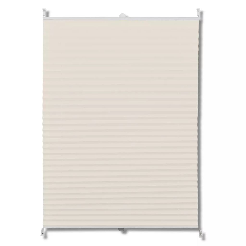 Plissee Faltrollo Rollo Plisseerollo 80x125cm Creme