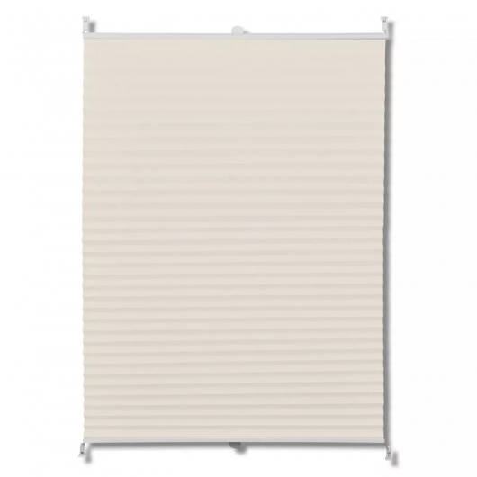 Plissee Faltrollo Rollo Plisseerollo 100x125cm Creme