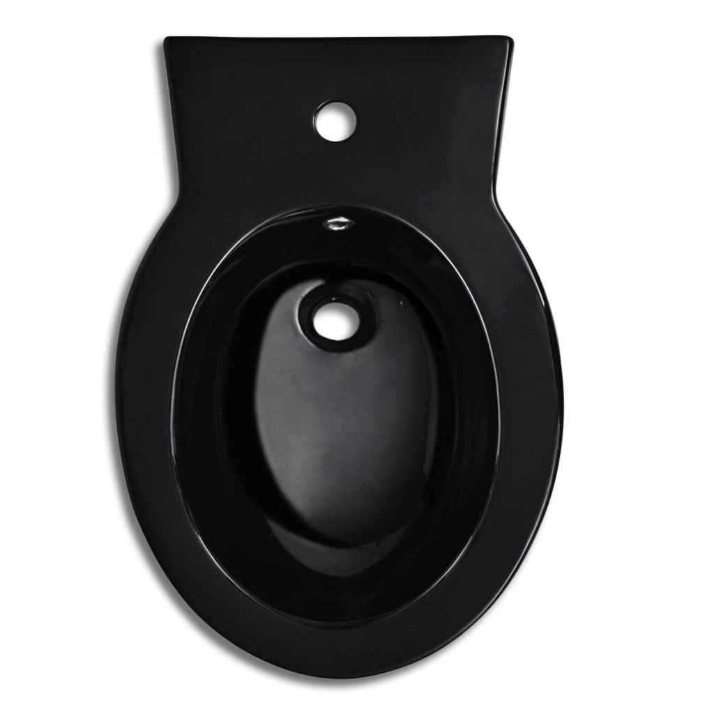 Standbidet Stand-Bidet Bodenstehend Bidet Keramik schwarz