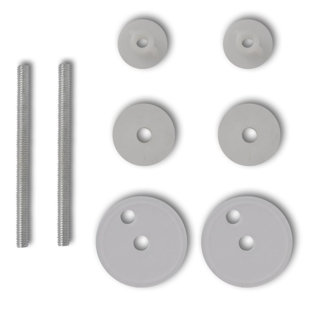 Toilettensitz MDF Deckel Schlichtes Design Schwarz