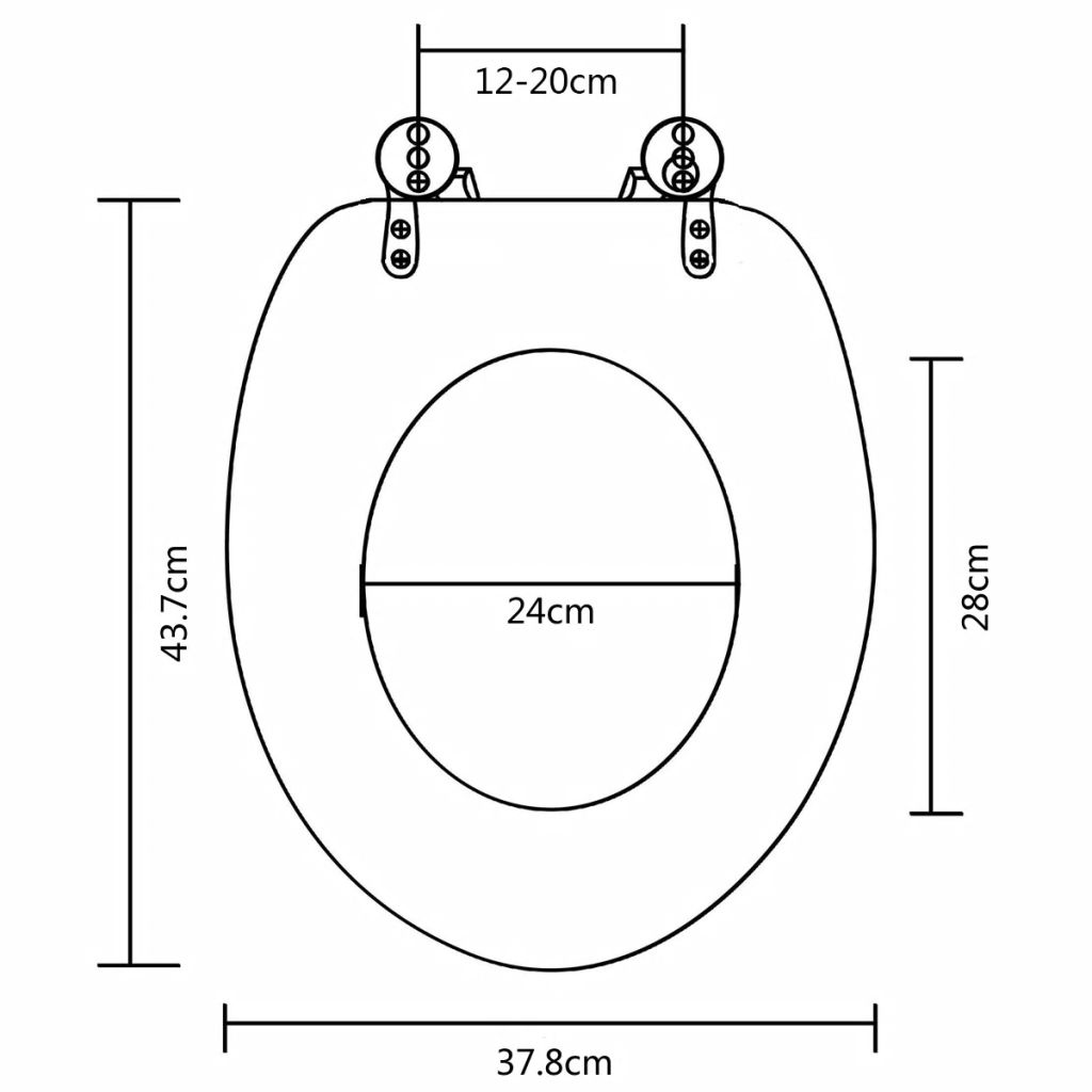 Toilettensitz MDF Deckel Steine